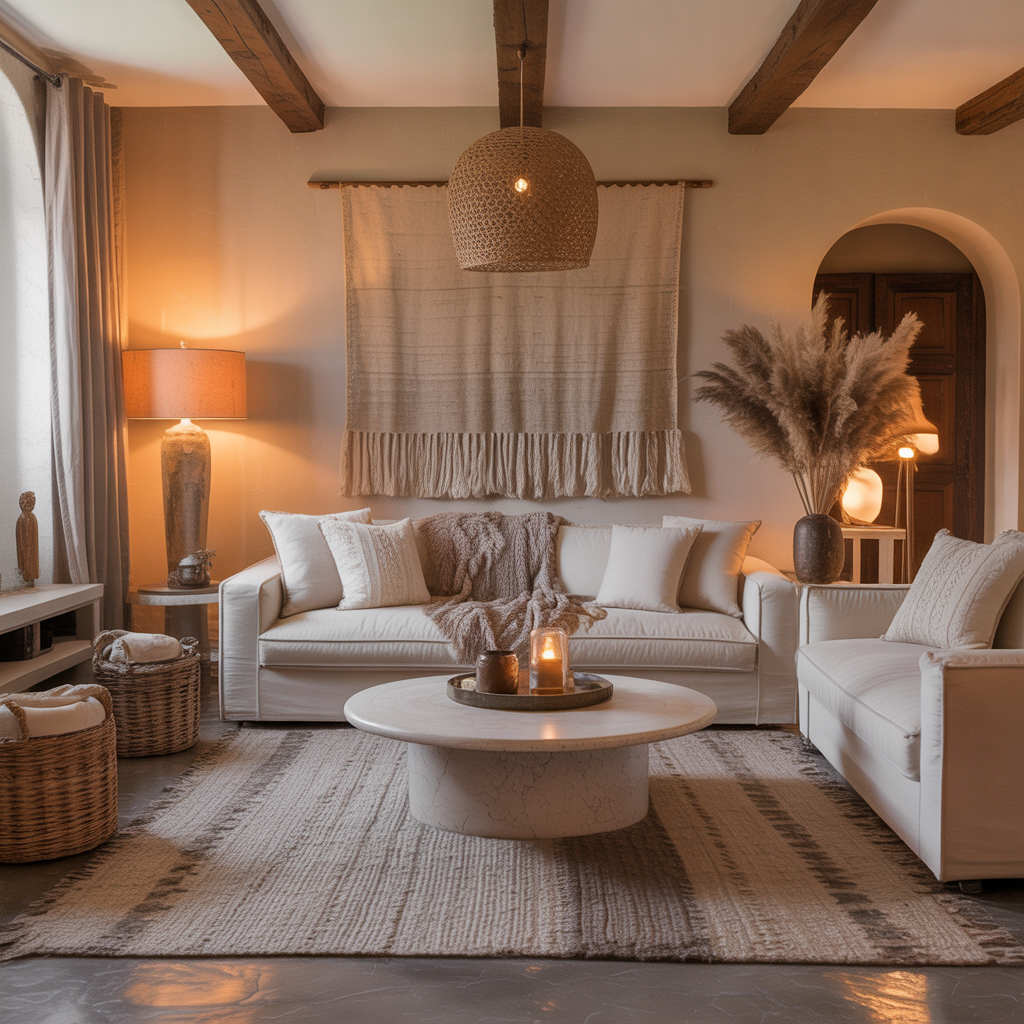 warm beige cozy living room ideas