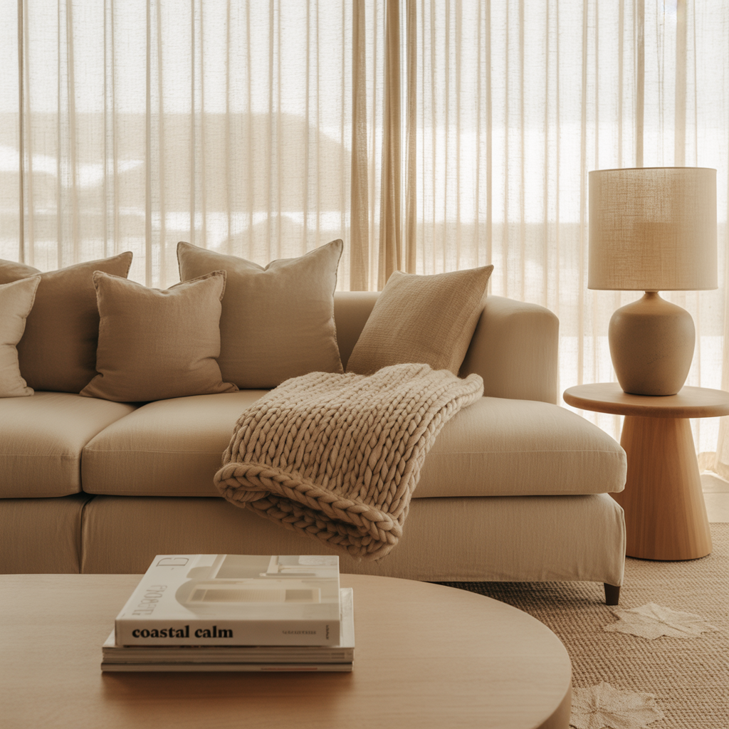 warm beige cozy living room ideas