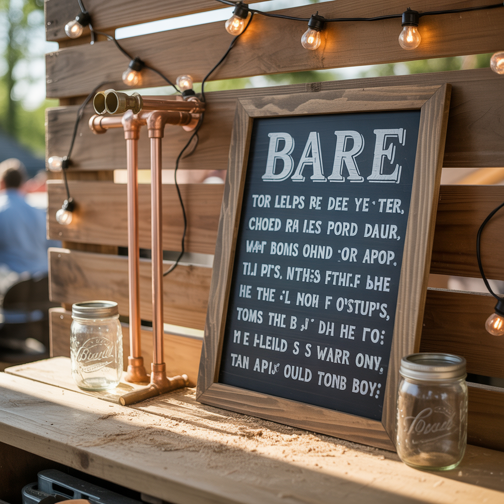 wedding bar sign inspiration