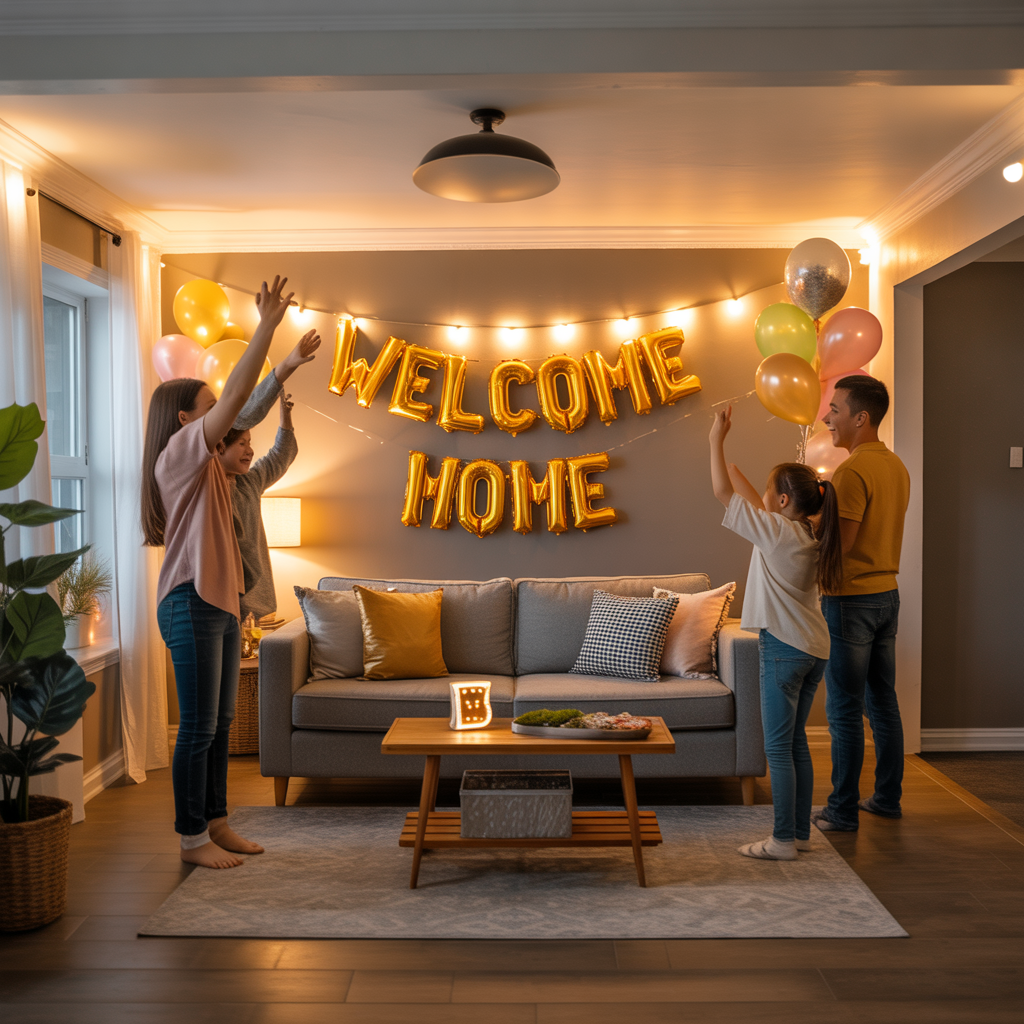 welcome home surprise ideas