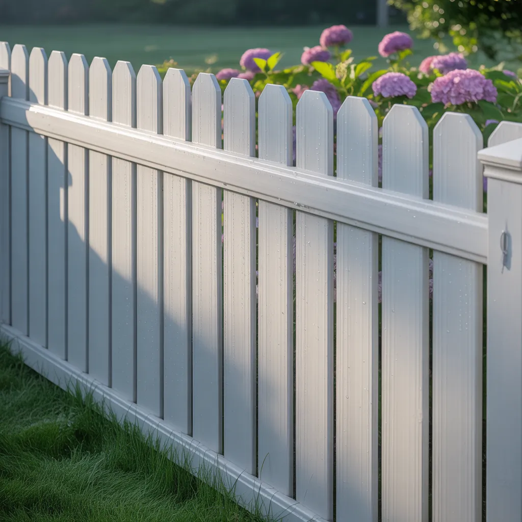 white privacy fence options
