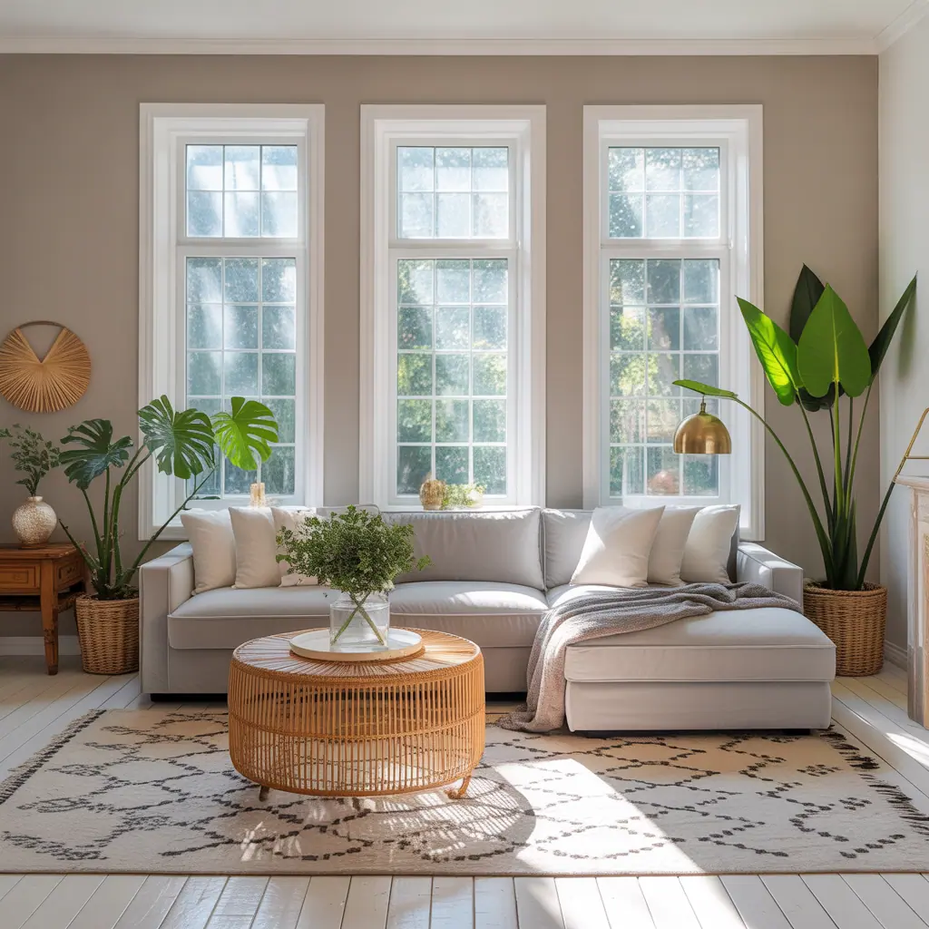 white wood floors living room ideas