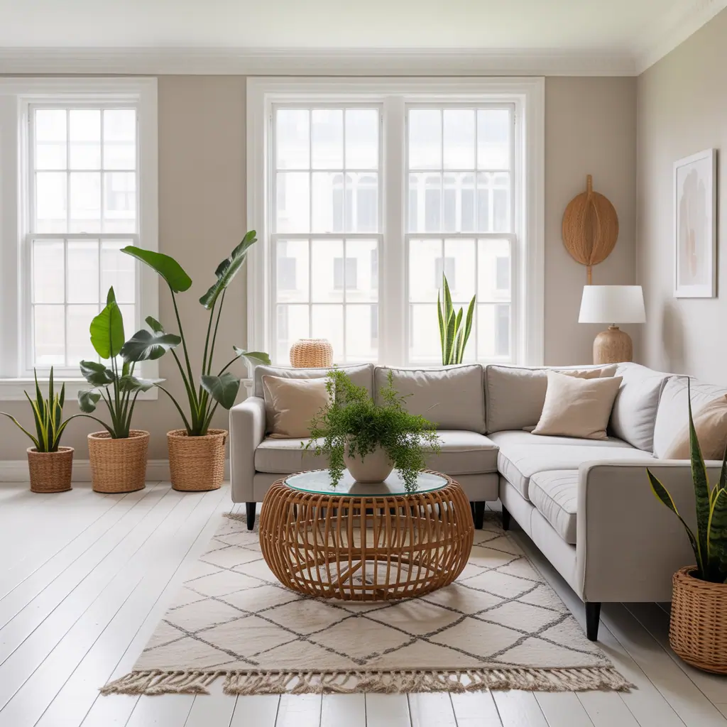 white wood floors living room ideas