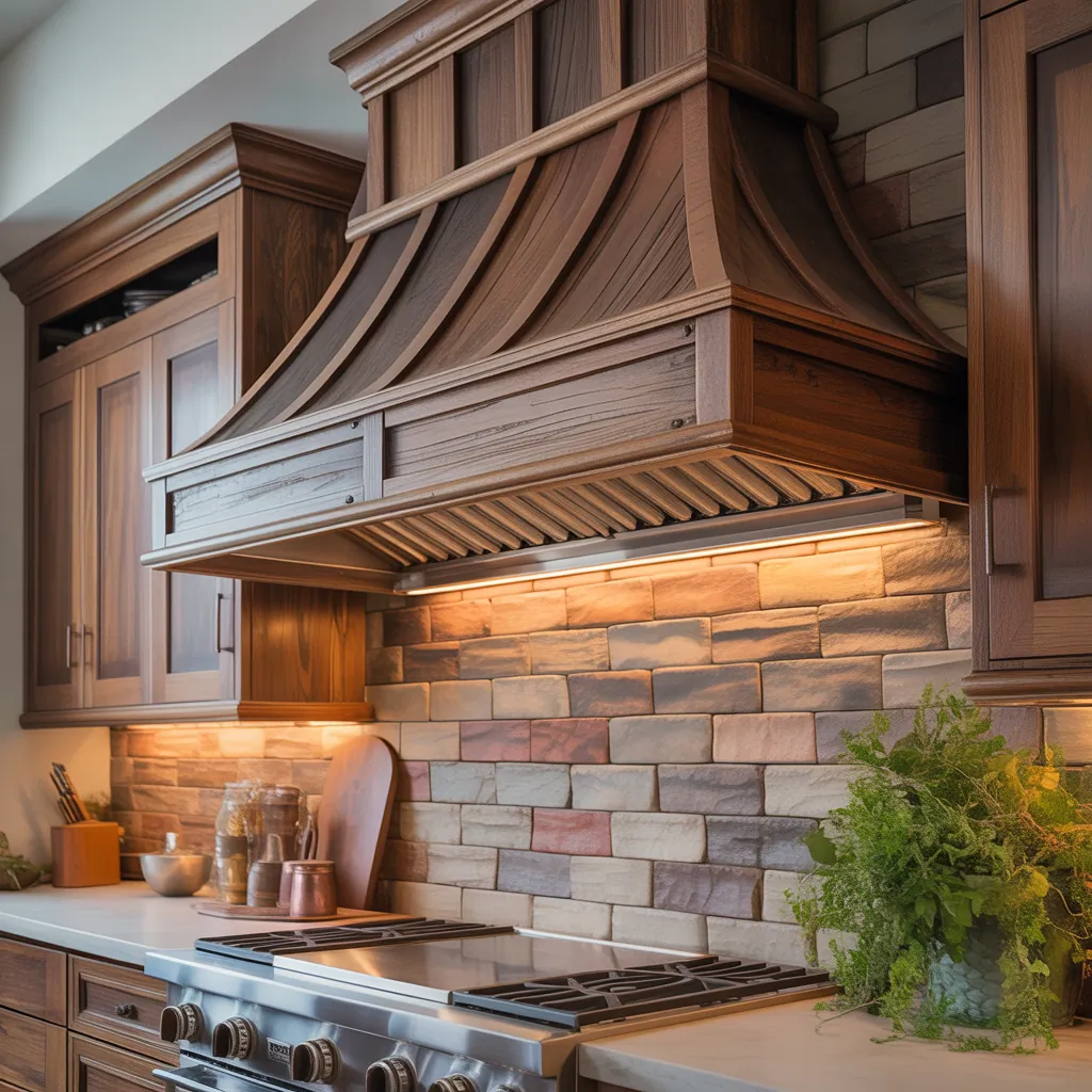 wood range hood concepts