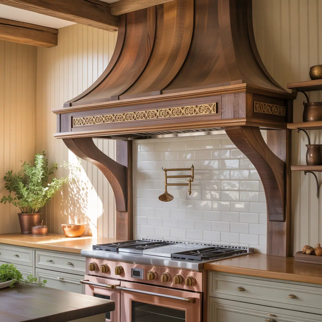 wood range hood concepts
