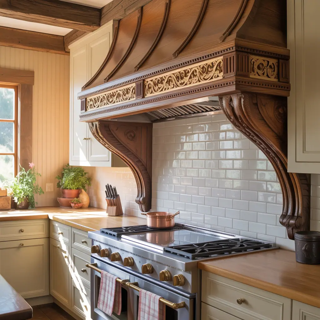 wood range hood concepts