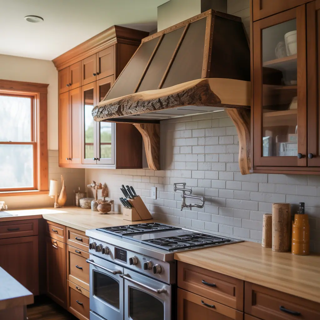 wood range hood concepts