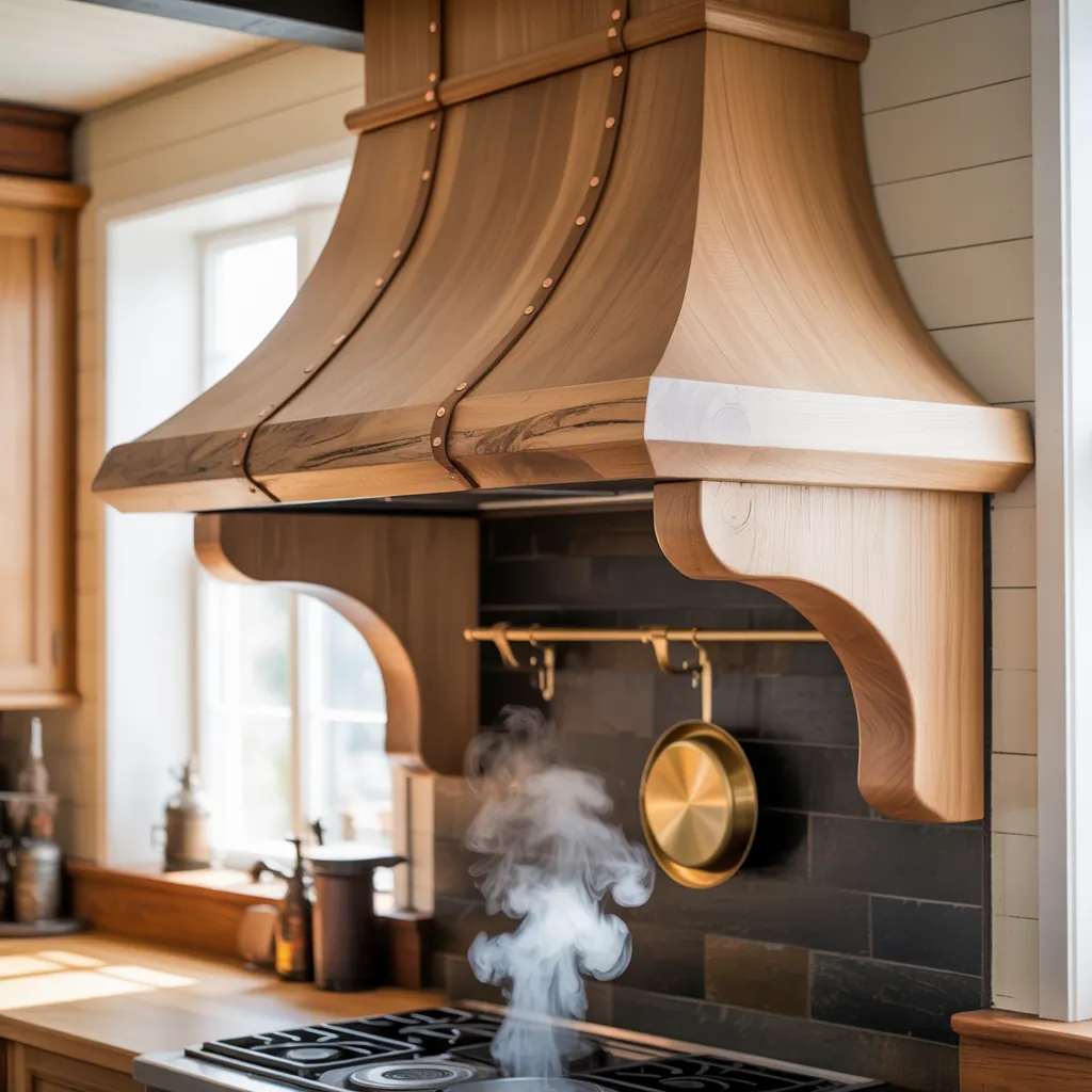 wood range hood concepts