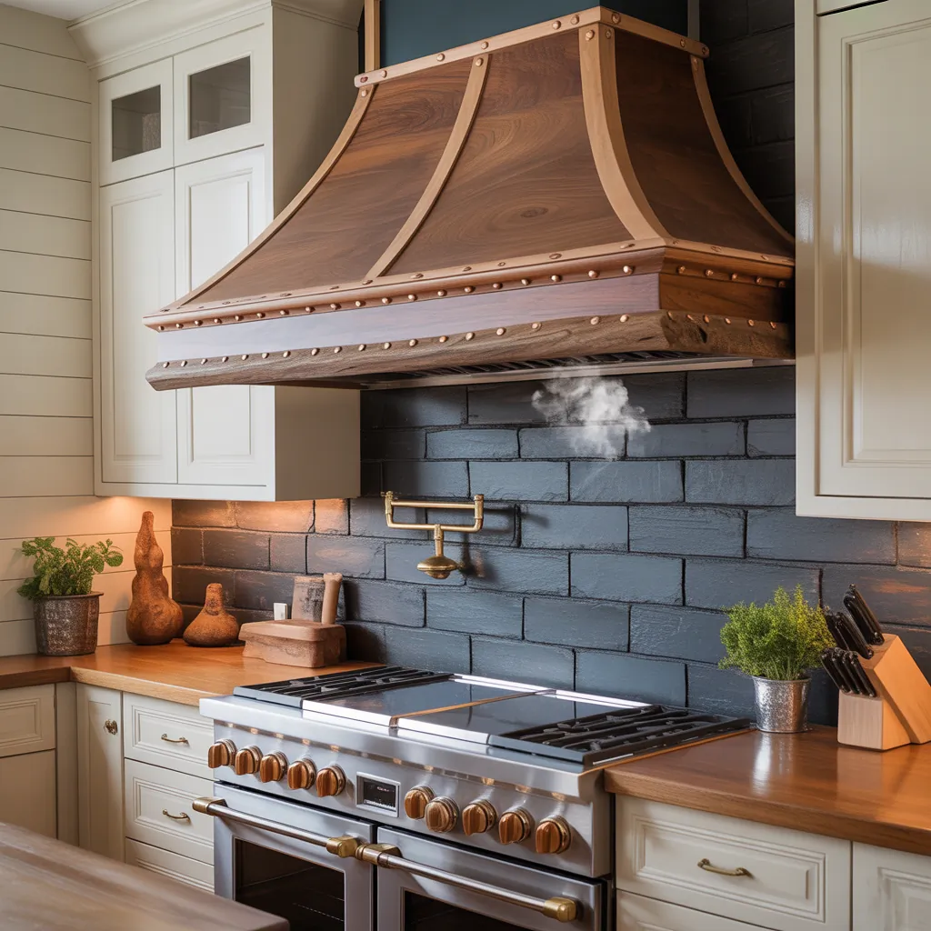 wood range hood concepts