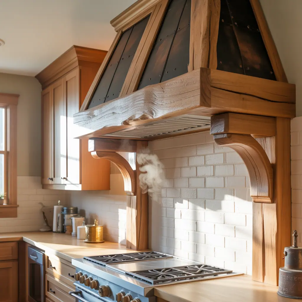 wood range hood concepts