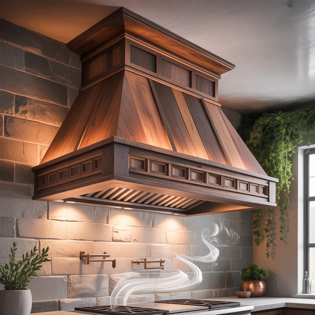 wood range hood concepts