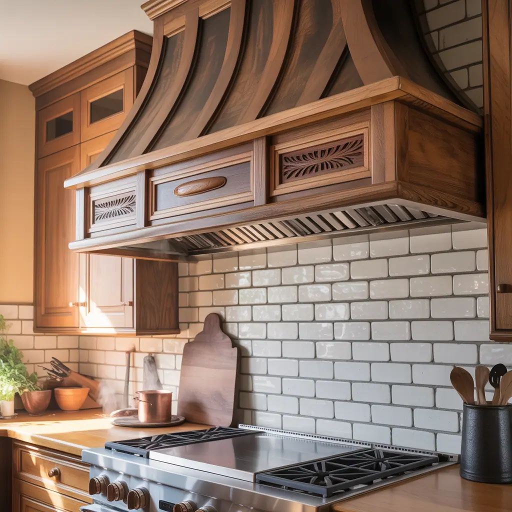 wood range hood concepts