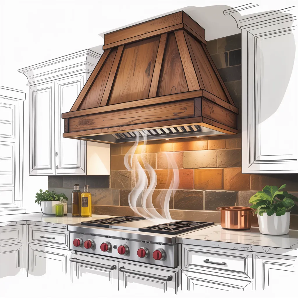 wood range hood concepts