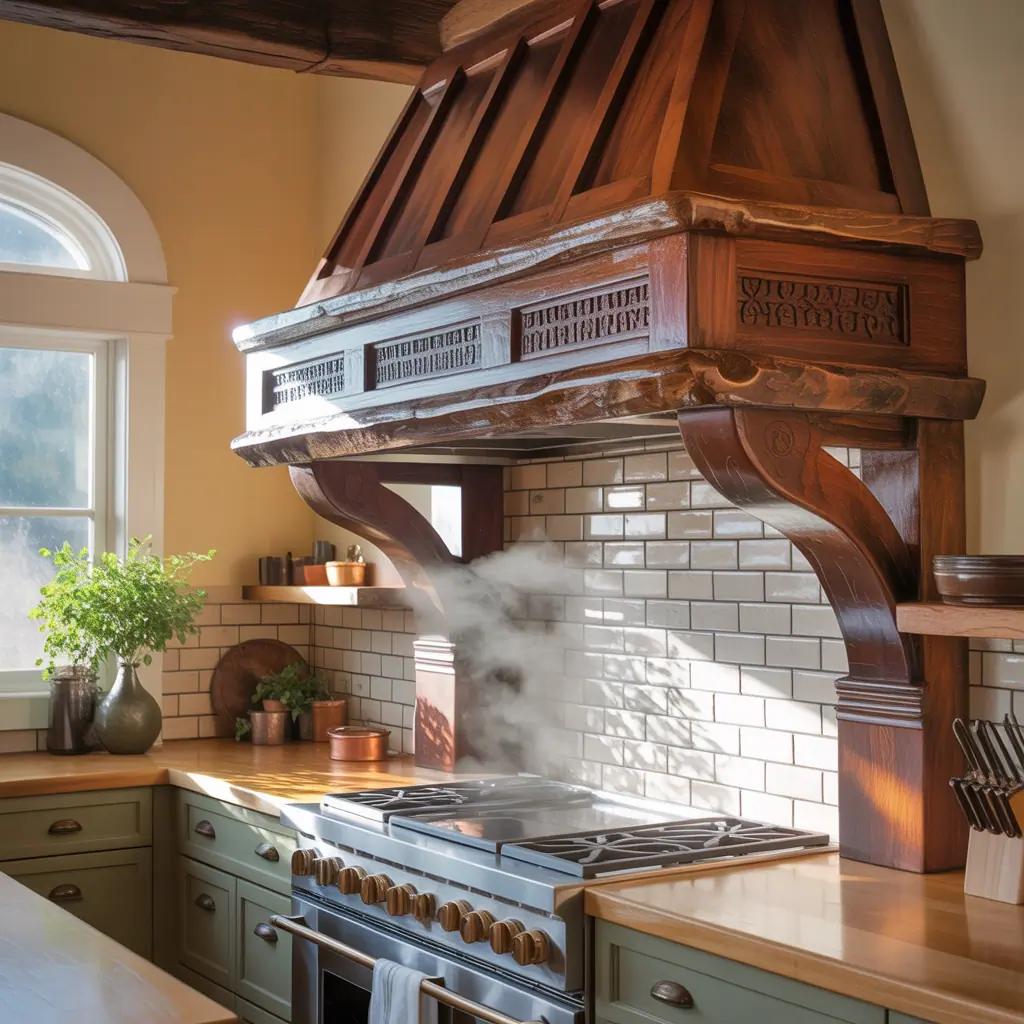 wood range hood concepts