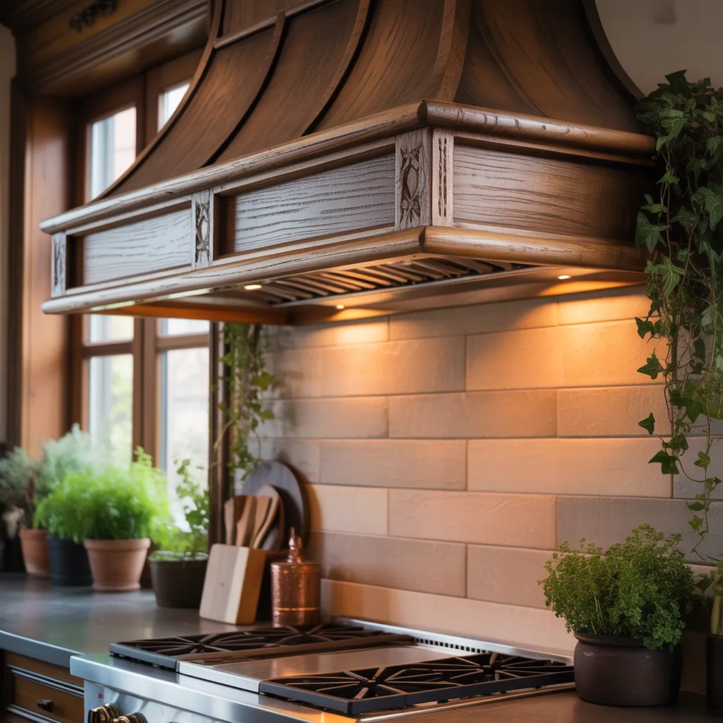 wood range hood concepts
