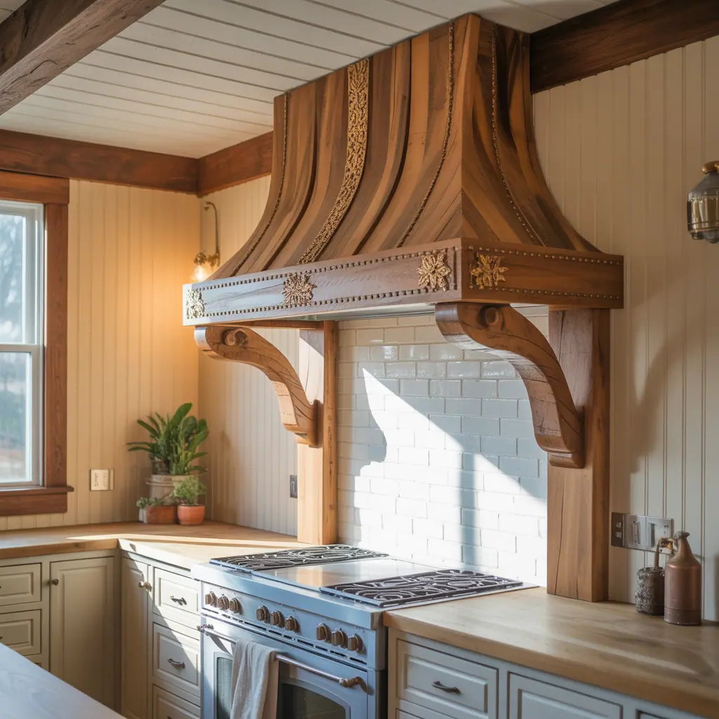 wood range hood concepts