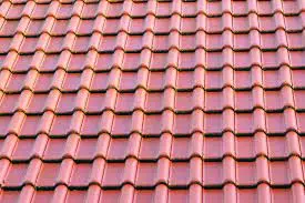 Home roof with clear skies