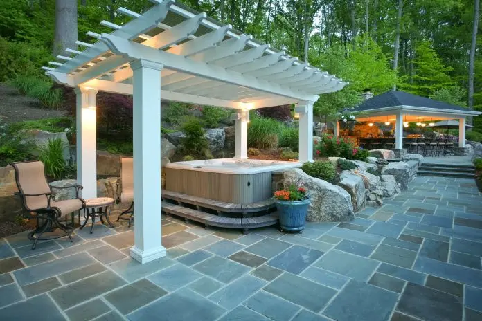 Pergolas and Hot Tub