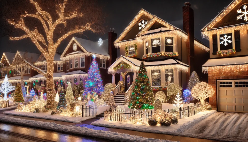 Hanging Christmas Lights in Denver, CO by Brilliant Christmas Lights