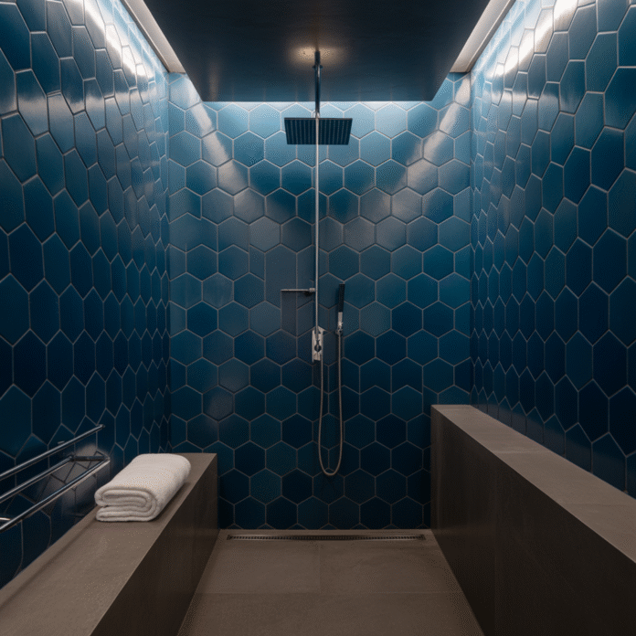 Blue Bathroom Tile