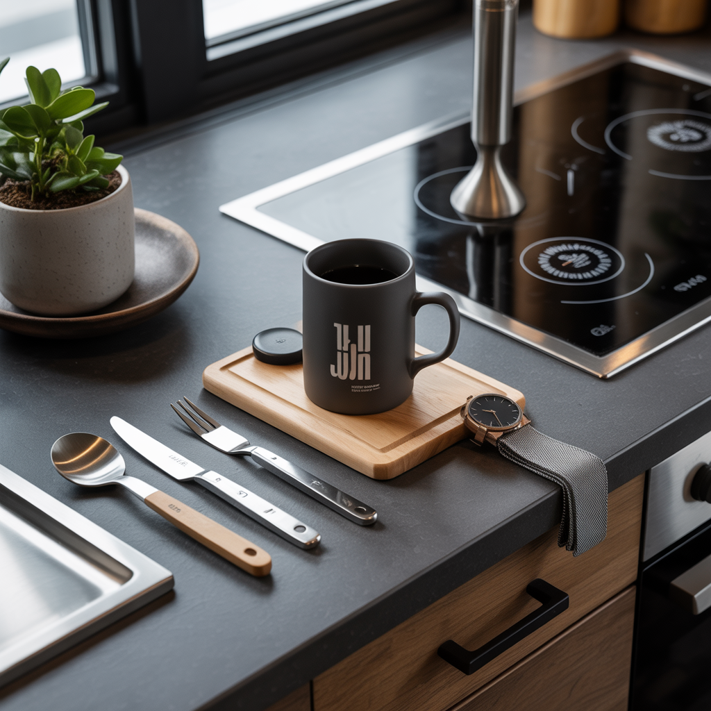 kitchen countertop styling
