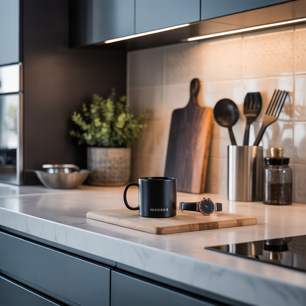 kitchen countertop styling