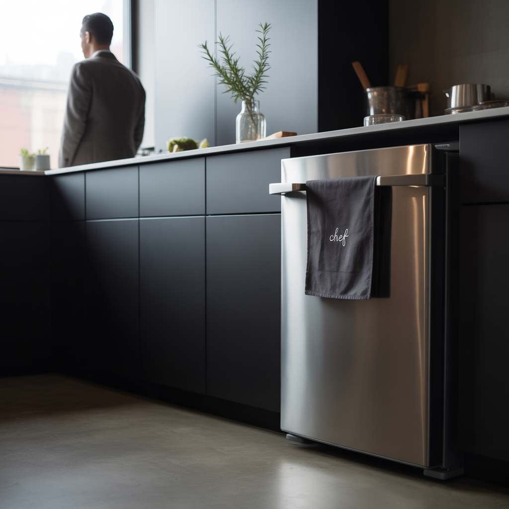 modern black kitchen