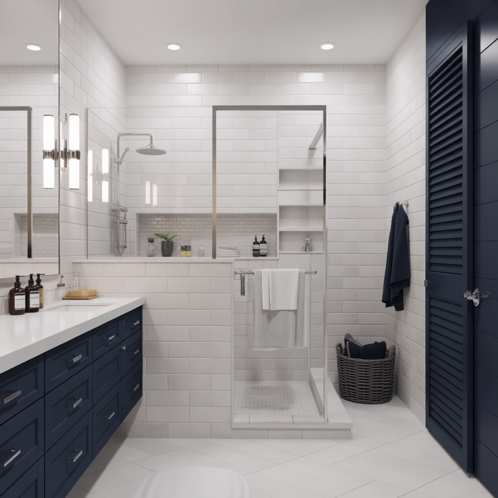 modern coastal bathroom