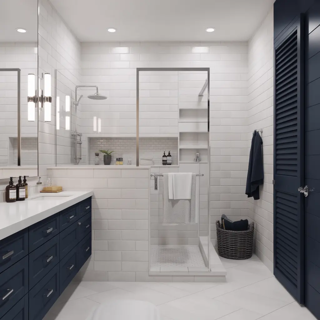 modern coastal bathroom