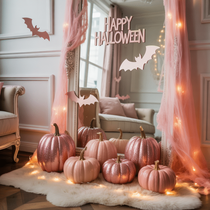 Pink Halloween Decor
