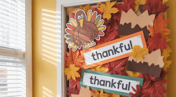 Classroom Thanksgiving Door Decor: Easy DIY Ideas to Brighten Your Space