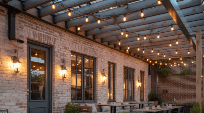 Restaurant Patio Lighting Inspiration