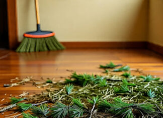 How to Keep Pine Needles from Scattering All Over the Floor  Pine needles