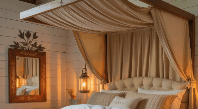 Cozy Romantic Farmhouse Bedroom Image Ideas