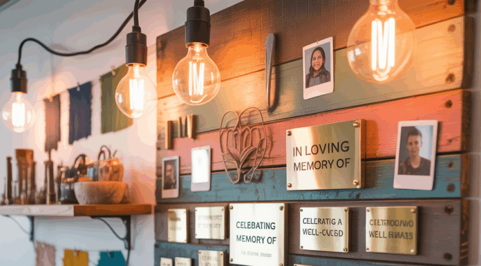 Creative Memorial Wall