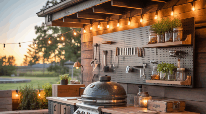 Grill Station Outdoors Ideas: DIY Outdoor Kitchen & Backyard BBQ Inspiration