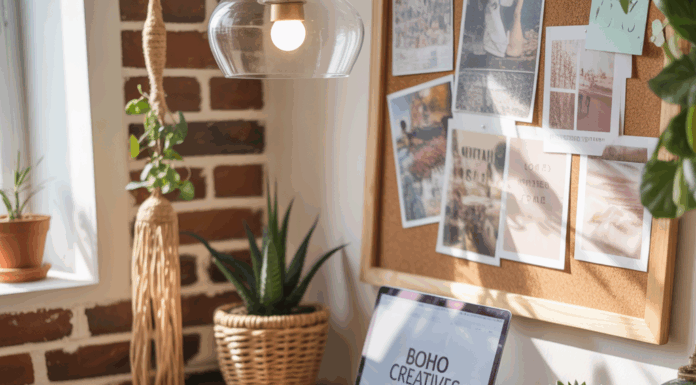Ideas for Boho Office: Creative Bohemian Home Office Designs & DIY Tips