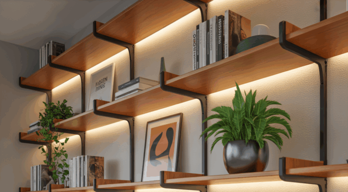 10 Creative Ideas for Living Room Floating Shelves | DIY & Design Tips