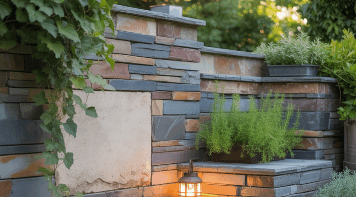 Creative Ideas Outdoor Garden Stone Walls for Beautiful Landscapes