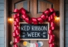 Red Ribbon Week Door Decor Ideas: 15 Creative DIY Designs