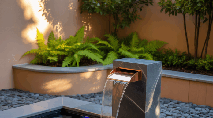 Small Pool Water Features Ideas