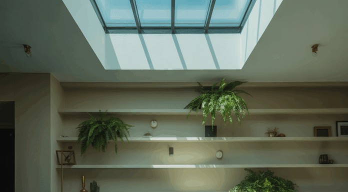 Teal And Yellow Modern Living Room