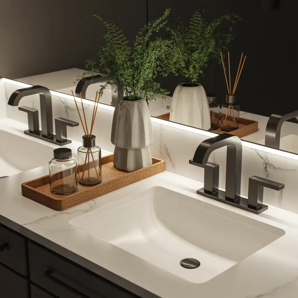 Bathroom Counter Styling