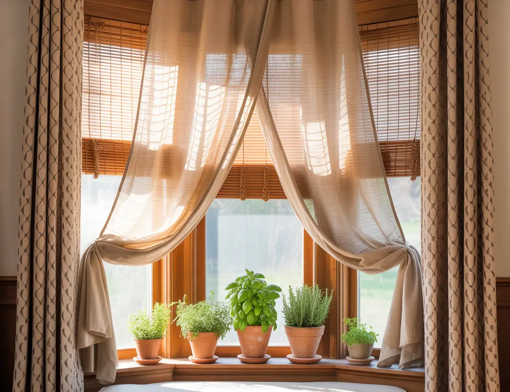 Bay Window Curtain Ideas