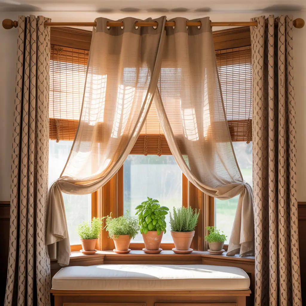 Bay Window Curtain Ideas