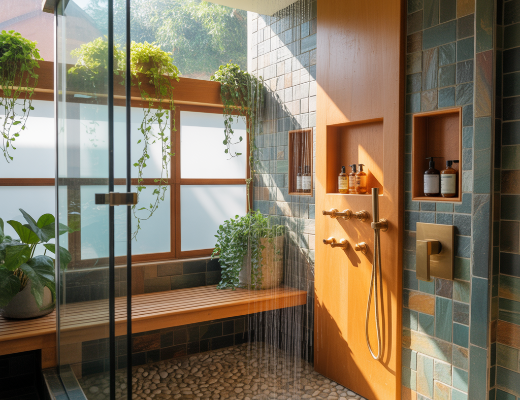 Bench in Walk Shower Ideas: Comfortable, Stylish & DIY-Friendly