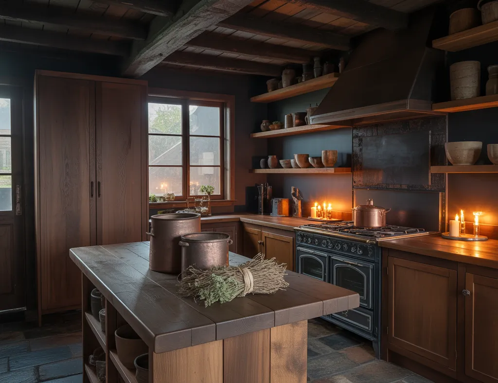Dark Cottagecore Kitchen: Moody, Cozy, and Perfectly Doable