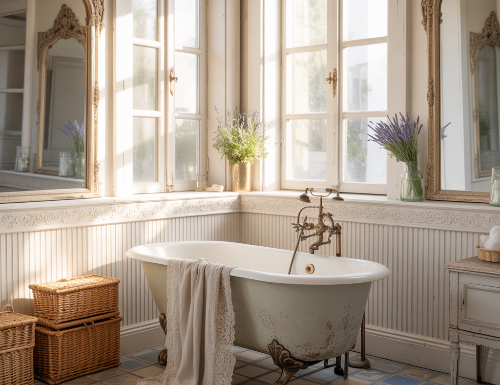 French Bathroom Decor Vintage