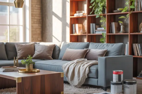 Grey Couch Living Area Ideas