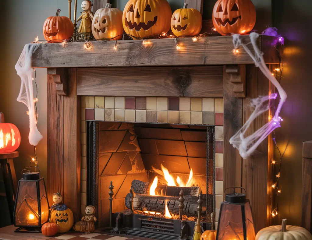 Halloween Fireplace Decor: Easy DIY Mantel Ideas to Haunt Your Home